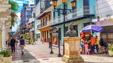 Centre-ville de Saint-Domingue, République dominicaine.