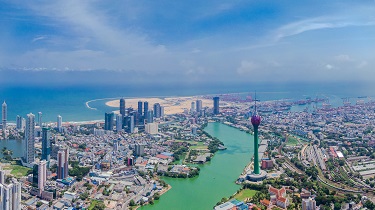 Colombo, Sri Lanka, is a vibrant, modern city with colonial buildings.