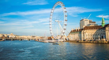 Le London Eye, au Royaume-Uni 