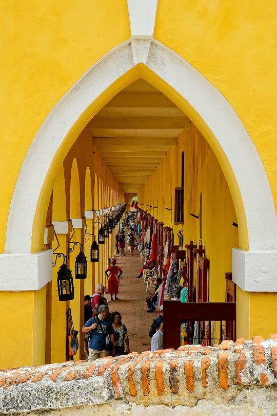 Un marché achalandé en Colombie.