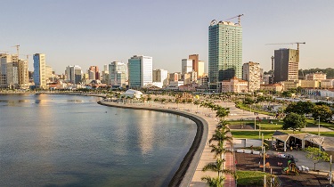 Luanda, Angola’s seaside city scape in daytime.