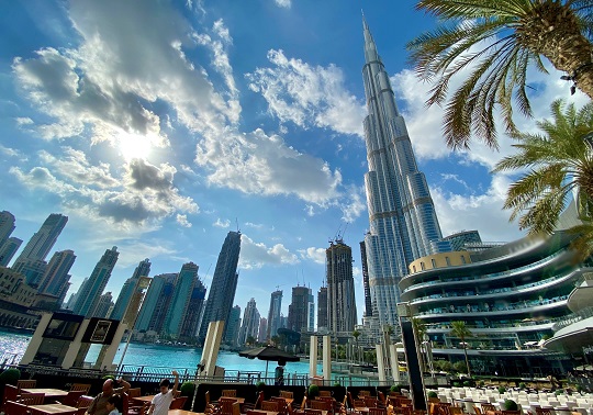Vue du centre-ville de Dubaï, aux Émirats arabes unis