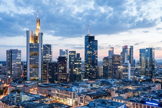 Skyscrapers in Frankfurt business district