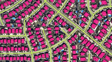 Multicoloured 3D map 