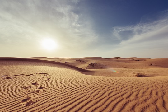 Désert d’Oman, au Moyen-Orient