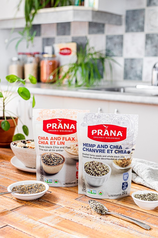 PRANA Biovegan snacks are made of organic-certified ingredients.