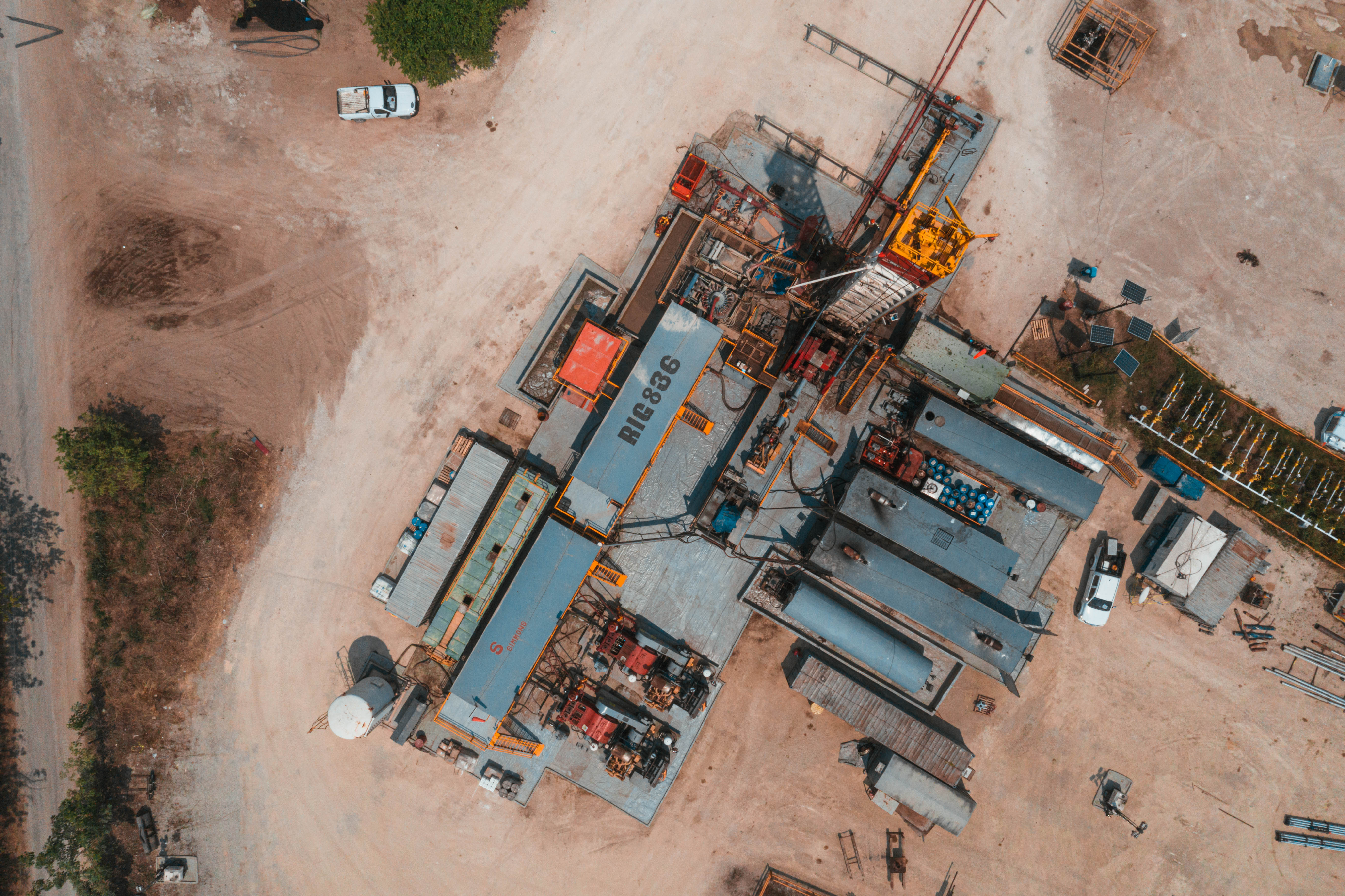 Aerial view of Simmons Edeco operations