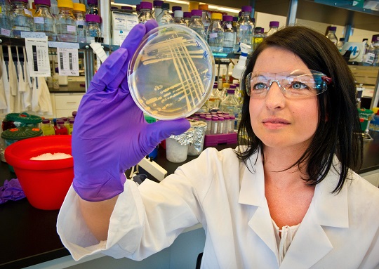 Female scientist in a lab