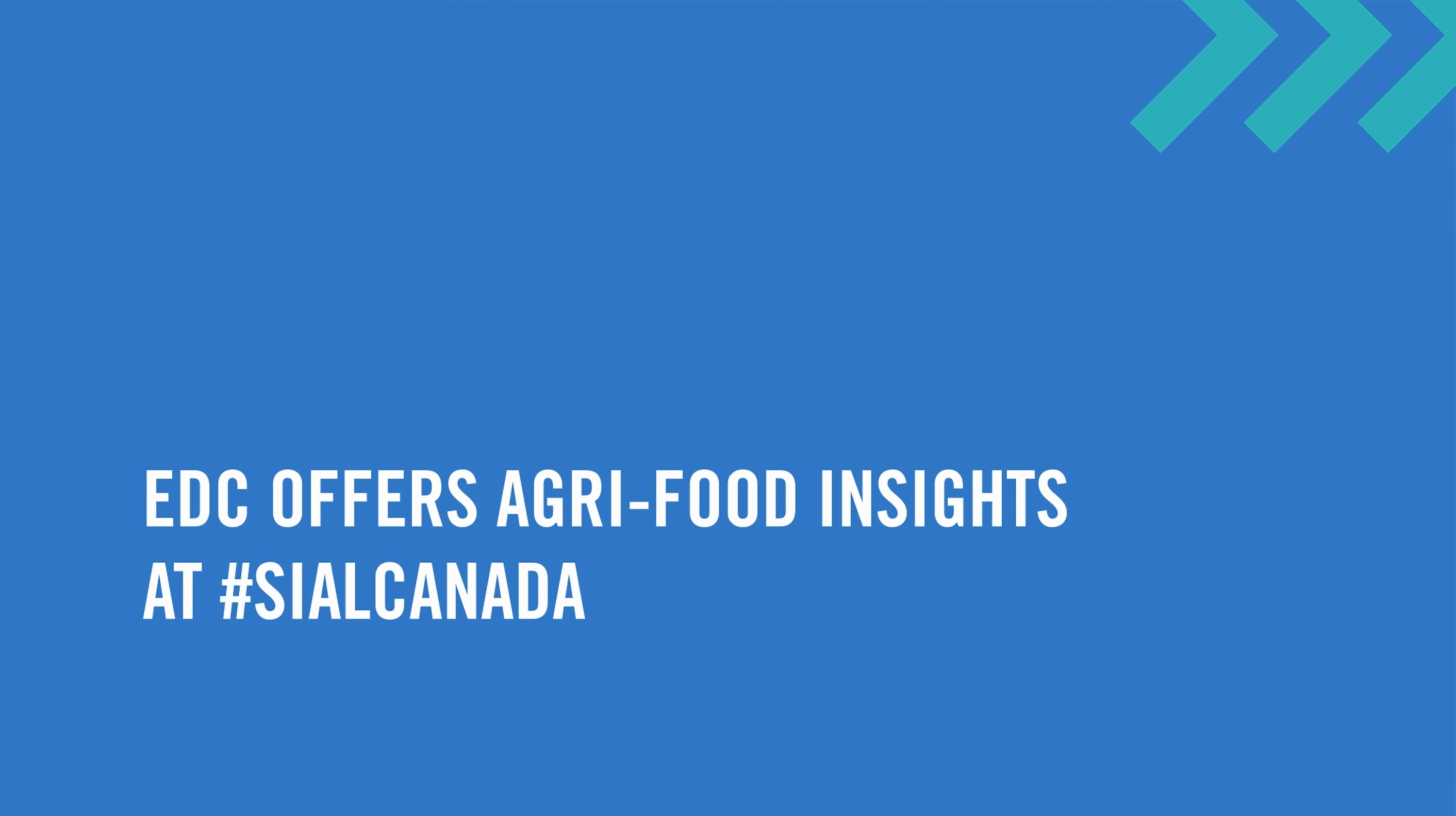 At SIAL Canada Ashley Kanary, Jessica Russell, and Zeeshanali Fazal share key insights into the latest agri-food industry trends and how EDC can help you grow.