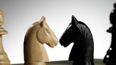 Chess pieces demonstrate there are many players when you're a business person selling internationally.