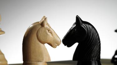 Chess pieces demonstrate there are many players when you're a business person selling internationally.