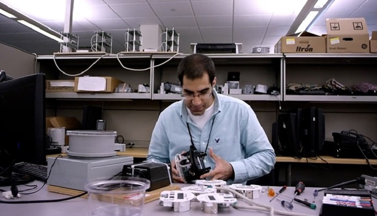 Man testing a Tantalus product