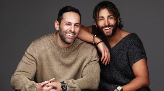 Adam and Justin Segal, left to right, in casual clothing.