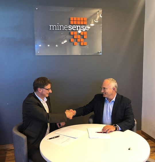 Minesense avec son premier client