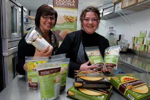 Pina Romolo, president of Piccola Cucina, and her mother