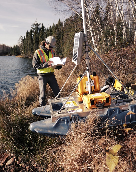 Man using water monitoring solutions