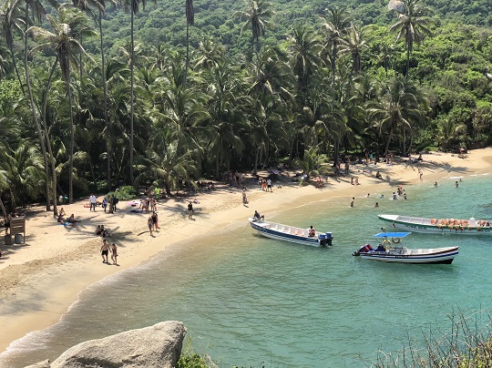 Beautiful beach in Colombia