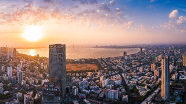 Mumbai Sealink skyline