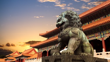 La Cité Interdite de Pékin au coucher du soleil