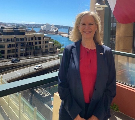 Diane Belliveau is EDC’s chief representative in Australia and New Zealand 