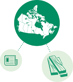 Canada is not only the world’s largest producer of newsprint and northern bleached softwood kraft pulp, but is also the second-largest producer of softwood lumber.