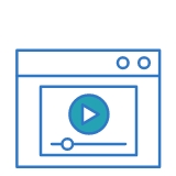 Icon of an online video player