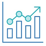 Image d’un graphique à barres et d’un graphique à lignes représentant les indicateurs ESG d’EDC.