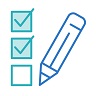 Graphic of ticked check boxes representing EDC employees who identify as visible minorities