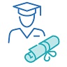 Icon of graduating student