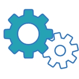 Icon of gears