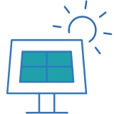 Icon of a solar panel