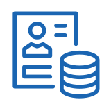 Icon of contract with stack of coins