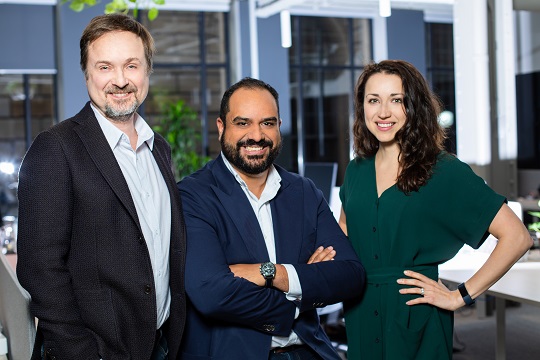 Dialogue’s leadership team: Alexis Smirnov, Cherif Habib and Anna Chif