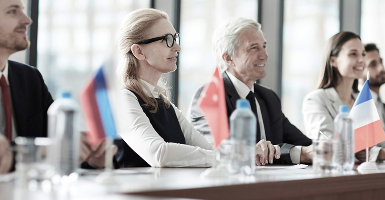 A table of RBC executives discuss export strategy.