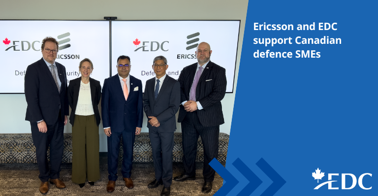Ericsson and EDC expand support on Canadian SME defence and dual-use technologies