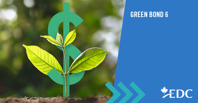 Export Development Canada issues its sixth green bond at USD$1 billion