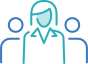Groupe de personnes vêtues professionnellement